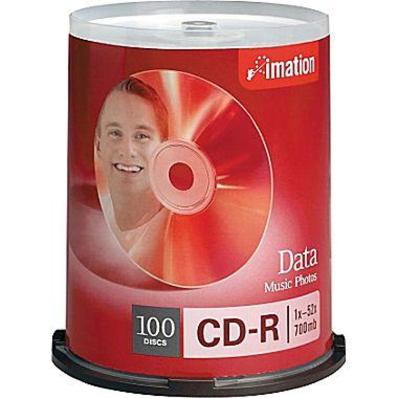 CD-R IMATION 700MB 80MIN 52X SPINDLE 100/PCS